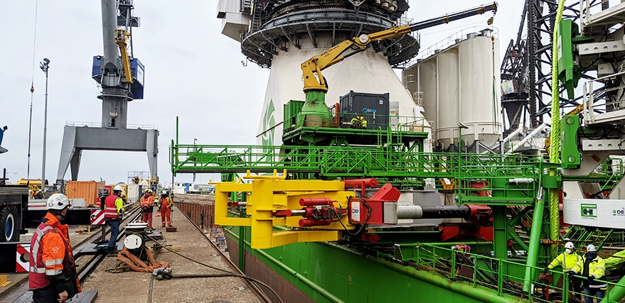 Robust Gangway Design for the Saint-Nazaire Transition Pieces Installation