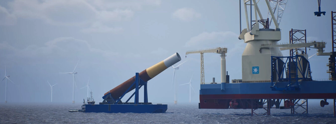 A new Monopile T&I Concept for​ Maersk Wind Installation Vessel