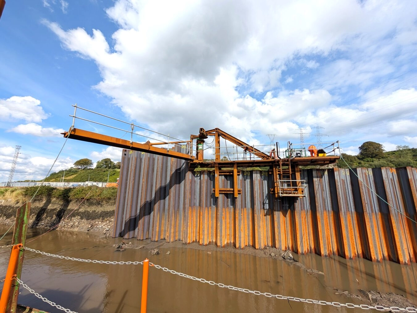 Sheet Piling Gate for Flood Defence Wall Installation – Waterford